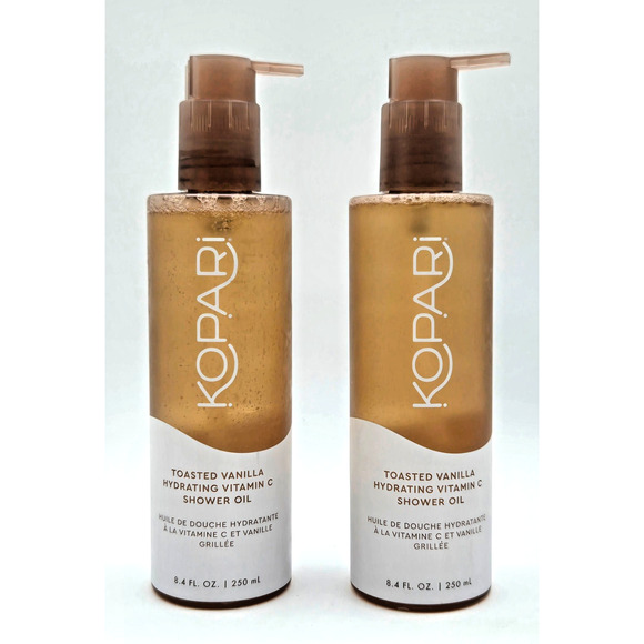 2x Kopari Toasted Vanilla Hydrating Vitamin C Shower Oil 8.45 oz ea - NEW - Picture 1 of 4